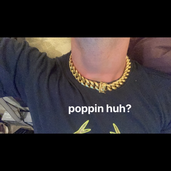 18-20 inch 14kt yellow gold cuban link. Plated 7 times by Gold Gods. - Picture 1 of 1